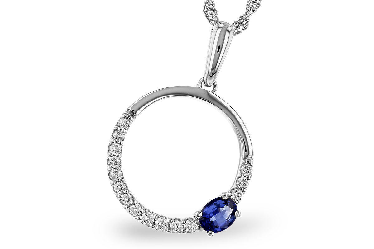 E293-58104: NECKLACE .28 SAPPHIRE .43 TGW