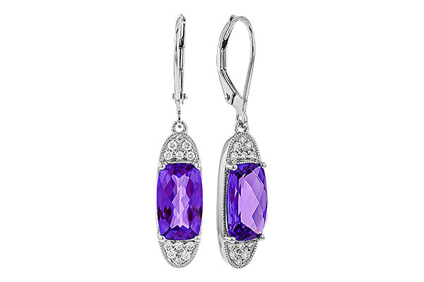 E293-59995: EARR 3.20 TW AMETHYST 3.36 TGW