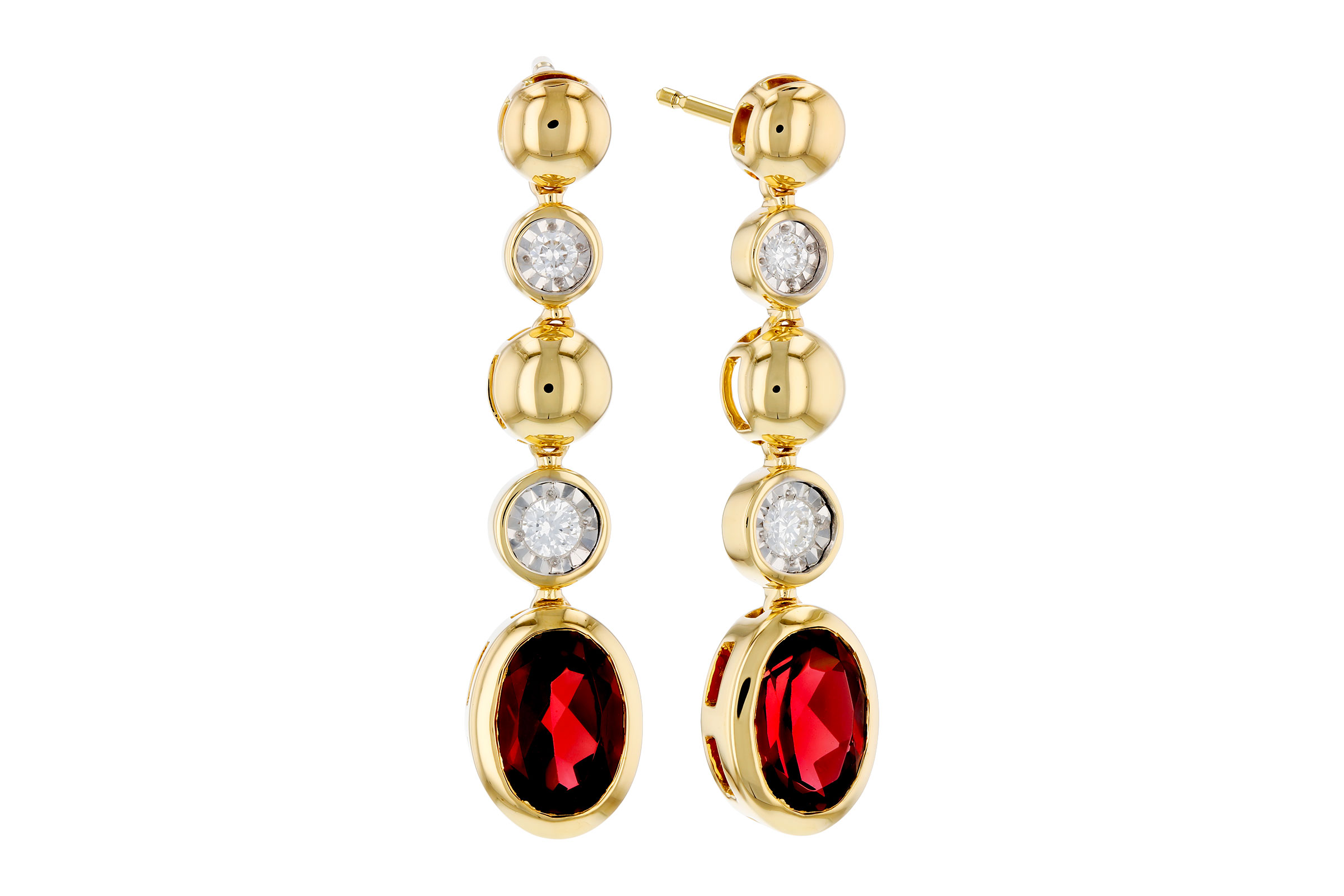 E294-47249: EARRINGS 1.76 TW GARNET 1.86 TGW