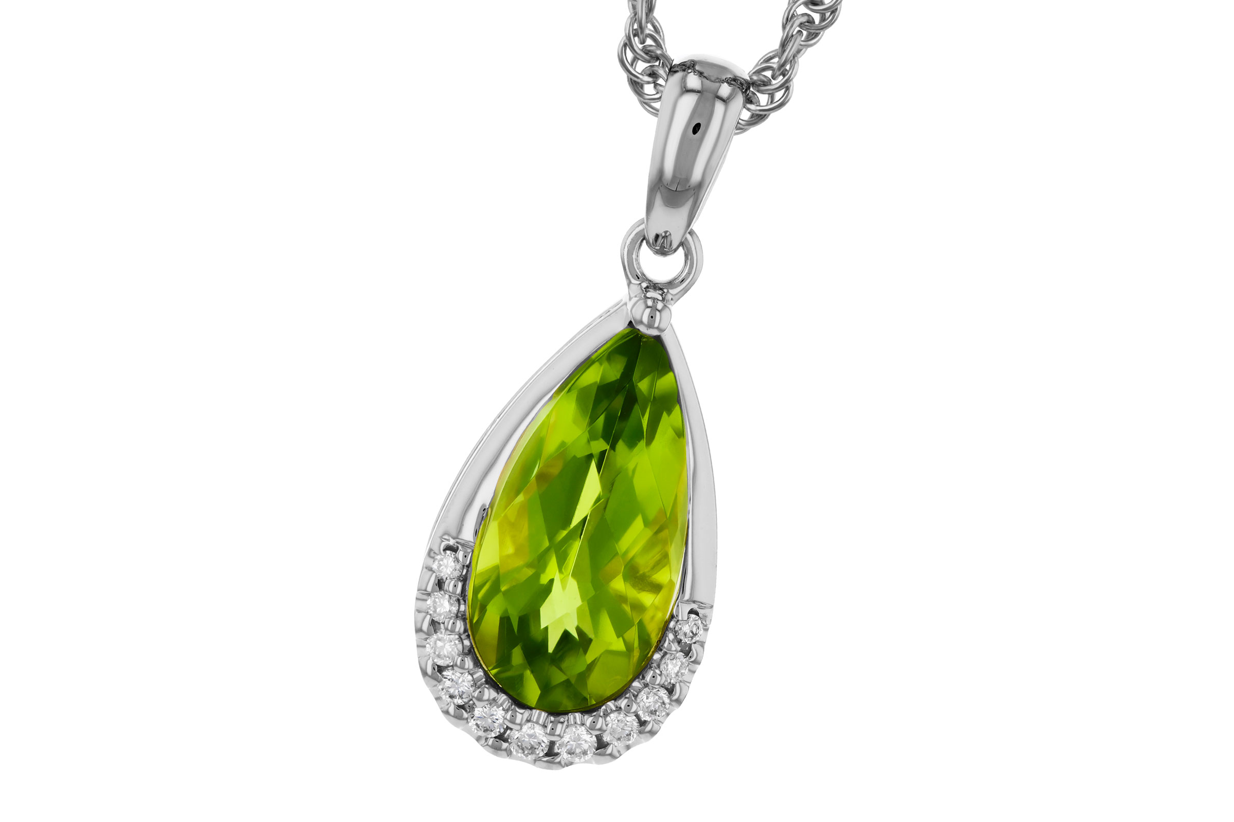 E294-48104: NECK 1.94 PERIDOT 2.00 TGW (12x6MM PS)