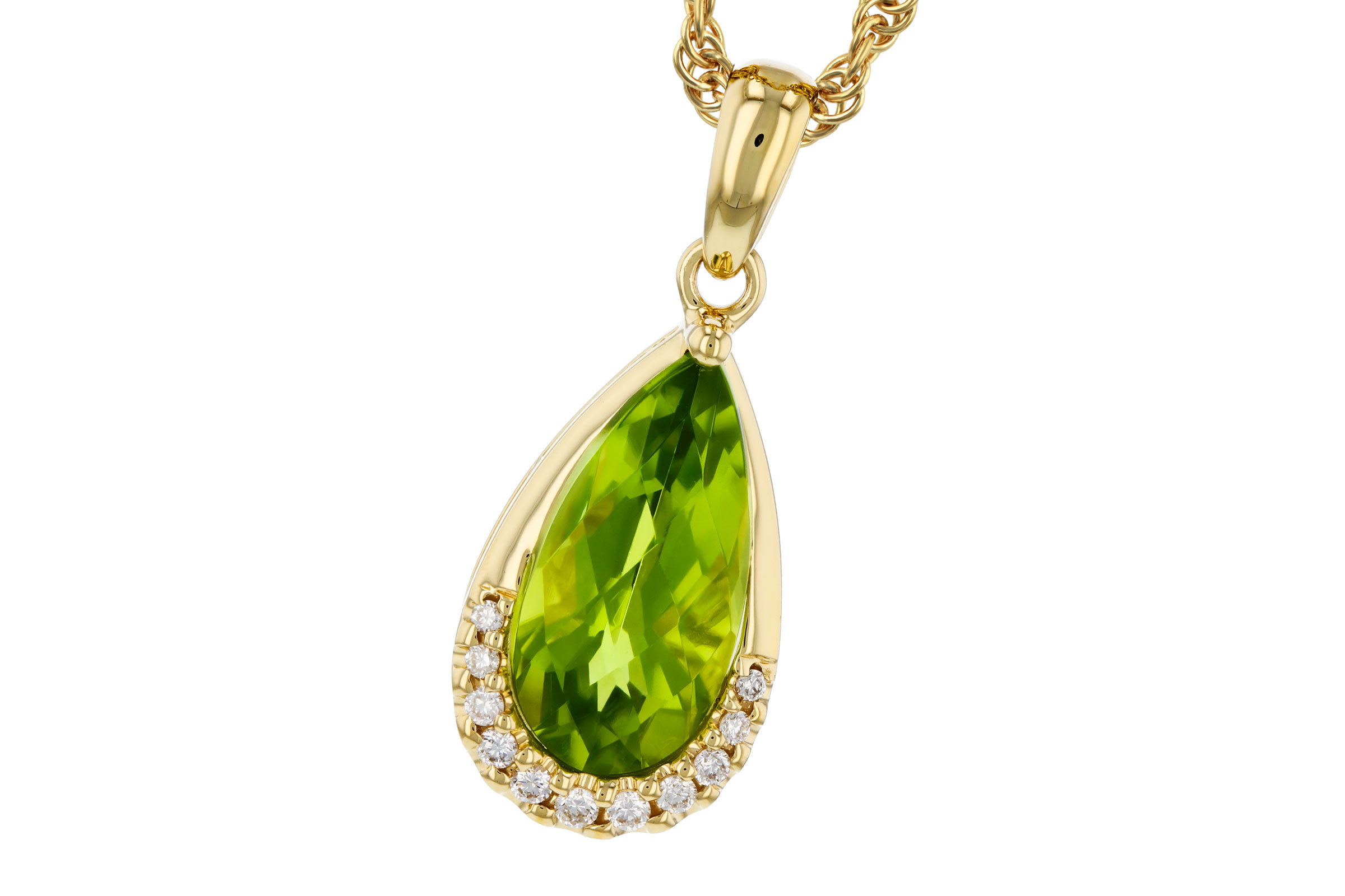 E294-48104: NECK 1.94 PERIDOT 2.00 TGW (12x6MM PS)