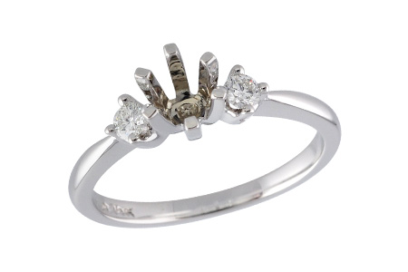 F024-49013: LDS SEMI DIA RING .14 TW