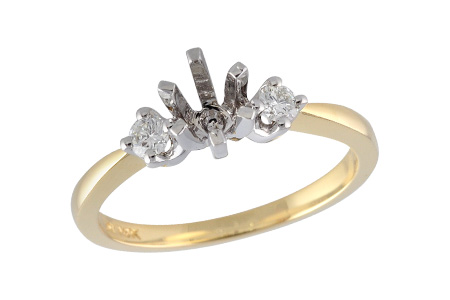 F024-49013: LDS SEMI DIA RING .14 TW