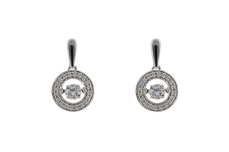 F205-44522: EARRINGS .50 TW