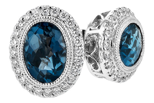 F208-10831: EARR 1.76 LONDON BLUE TOPAZ 2.01 TGW