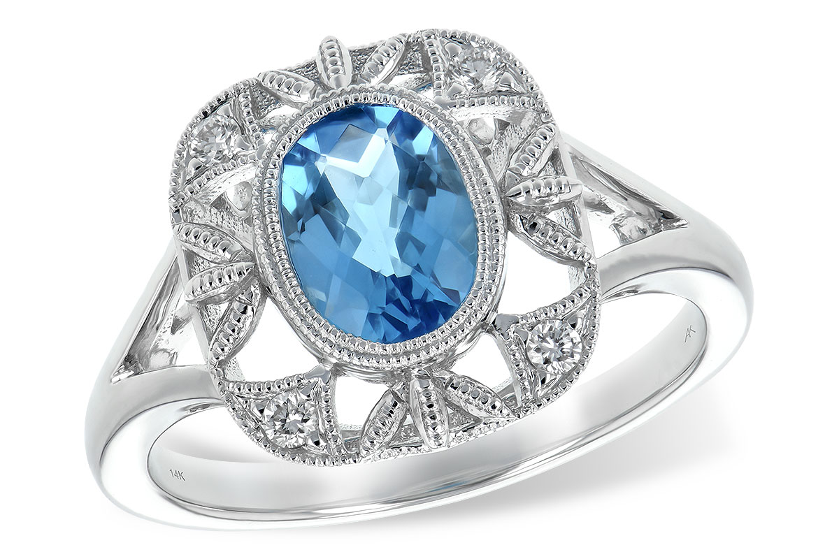 F208-10876: LDS RG 1.22 BLUE TOPAZ 1.30 TGW