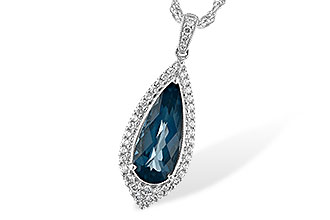 F208-12649: NECK 2.40 LONDON BLUE TOPAZ 2.65 TGW