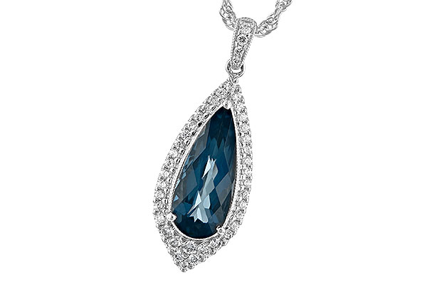 F208-12649: NECK 2.40 LONDON BLUE TOPAZ 2.65 TGW