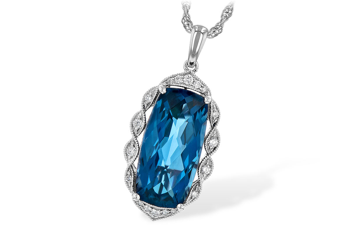 F209-01731: NECK 6.70 LONDON BLUE TOPAZ 6.81 TGW