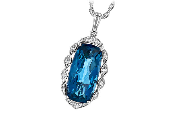 F209-01731: NECK 6.70 LONDON BLUE TOPAZ 6.81 TGW