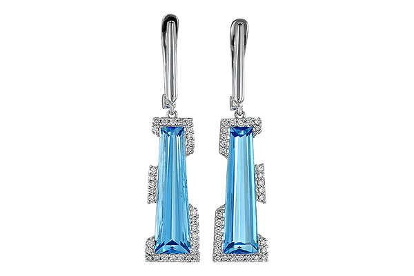 F209-01804: EARR 6.12 TW BLUE TOPAZ 6.33 TGW