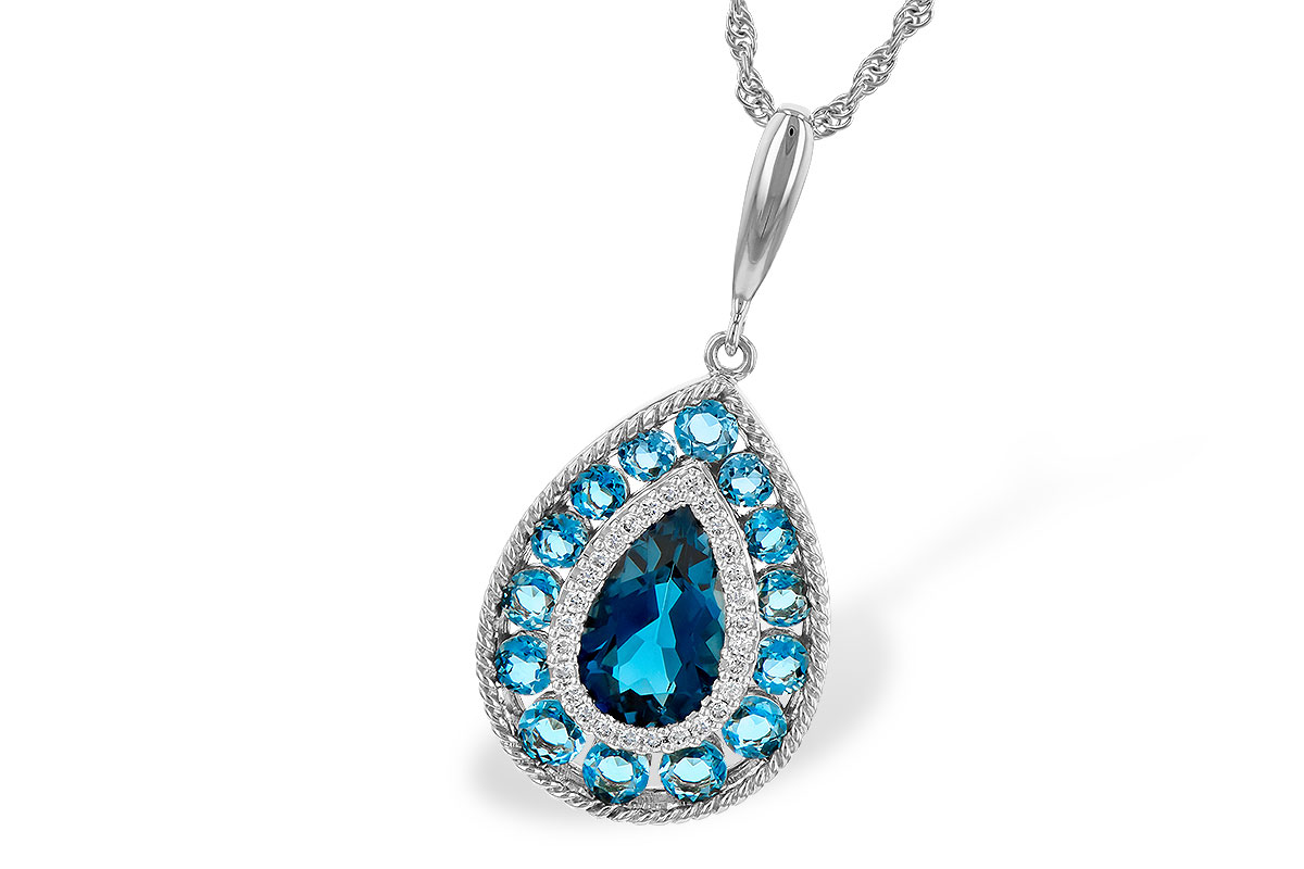 F209-04522: NECK 2.55 TW BLUE TOPAZ 2.65 TGW