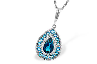 F209-04522: NECK 2.55 TW BLUE TOPAZ 2.65 TGW