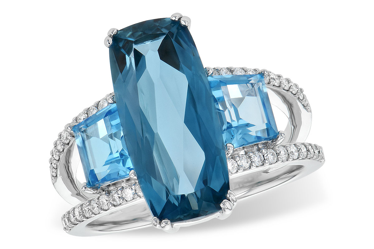 F209-06313: LDS RG 6.40 TW BLUE TOPAZ 6.67 TGW