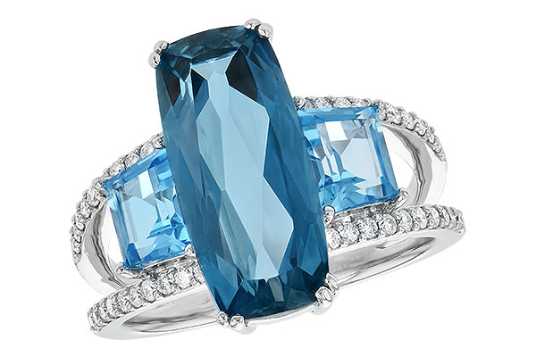 F209-06313: LDS RG 6.40 TW BLUE TOPAZ 6.67 TGW