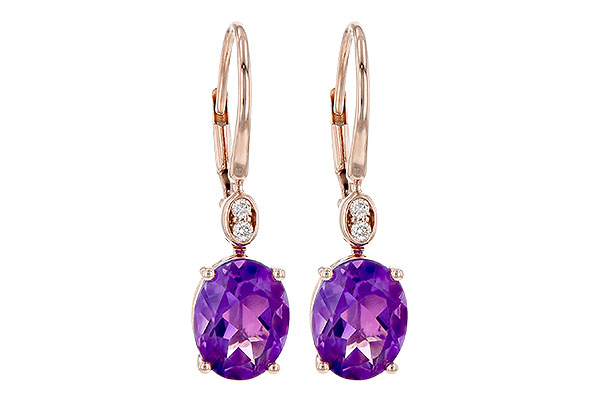 F209-09004: EARR 2.85 TW AMETHYST 2.90 TGW (9x7MM AMY)