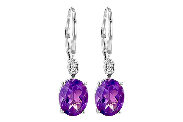 F209-09004: EARR 2.85 TW AMETHYST 2.90 TGW (9x7MM AMY)