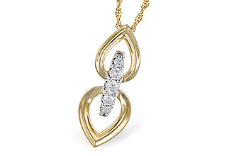 F291-75422: NECKLACE .22 TW