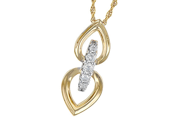 F291-75422: NECKLACE .22 TW