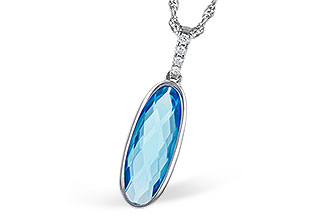 F291-76331: NECK 1.90 BLUE TOPAZ 1.93 TGW