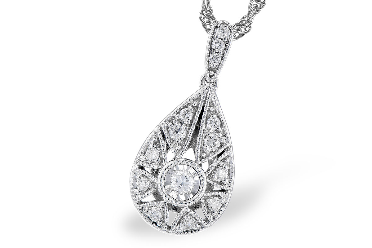 F291-80858: NECKLACE .12 TW