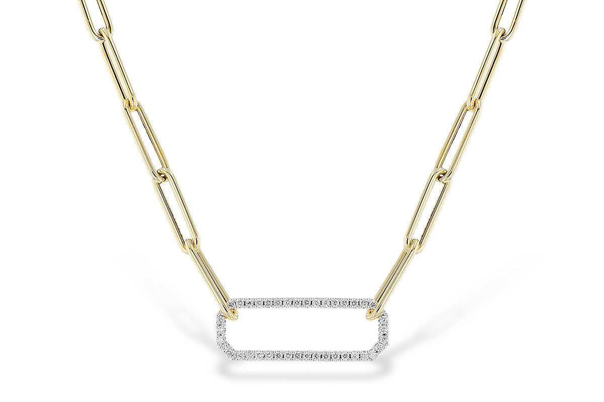 F292-64540: NECKLACE .50 TW (17 INCHES)