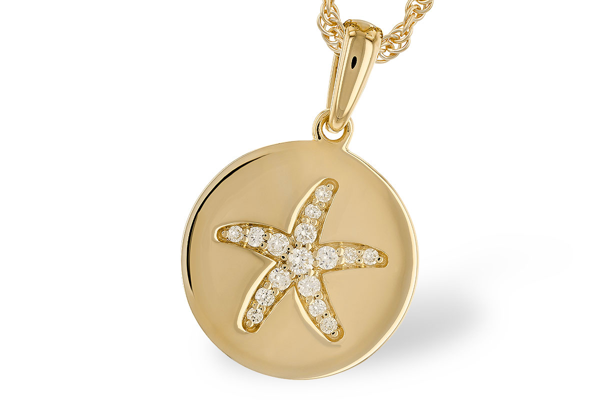 F292-69931: NECKLACE .11 TW
