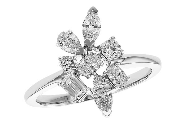 F292-71813: LDS DIA RG .75 TW FANCY CUT DIAMONDS