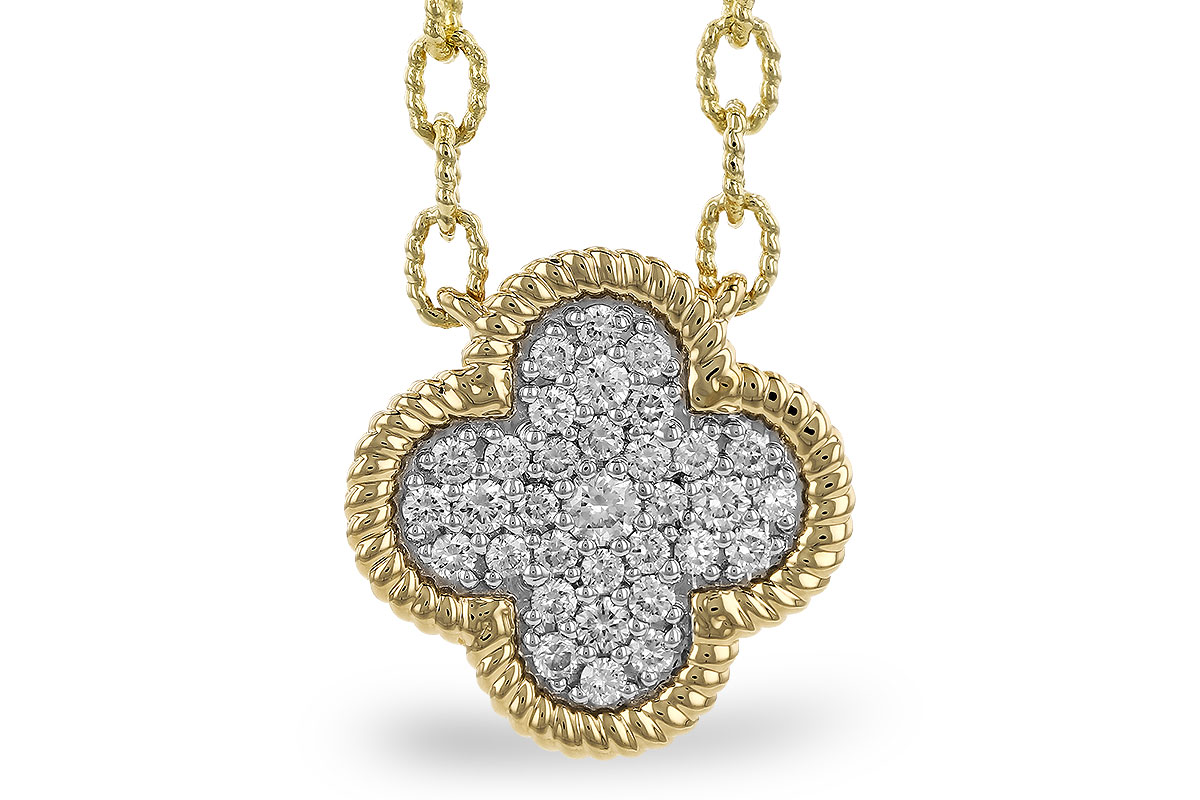 F292-72685: NECKLACE .32 TW (18")