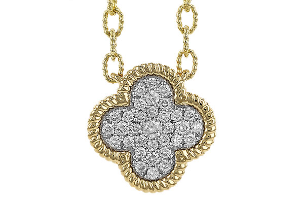 F292-72685: NECKLACE .32 TW (18")