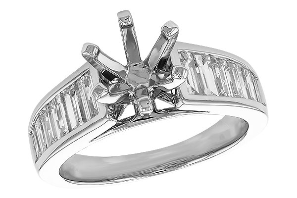 F292-72713: LDS SEMI DIA RG 1.22 TW BAGUETTES