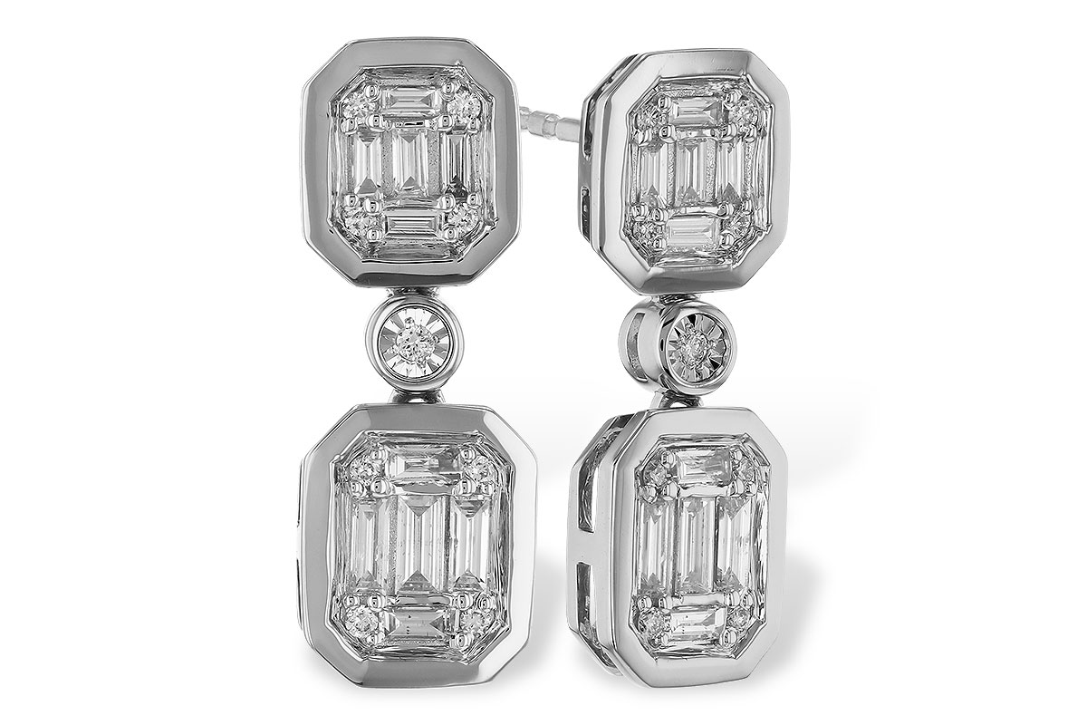 F293-55422: EARRINGS .38 BAG .45 TW