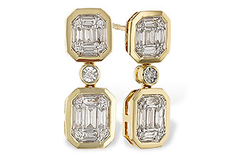 F293-55422: EARRINGS .38 BAG .45 TW