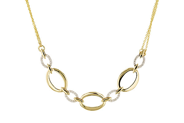 F293-56285: NECKLACE .50 TW (18")