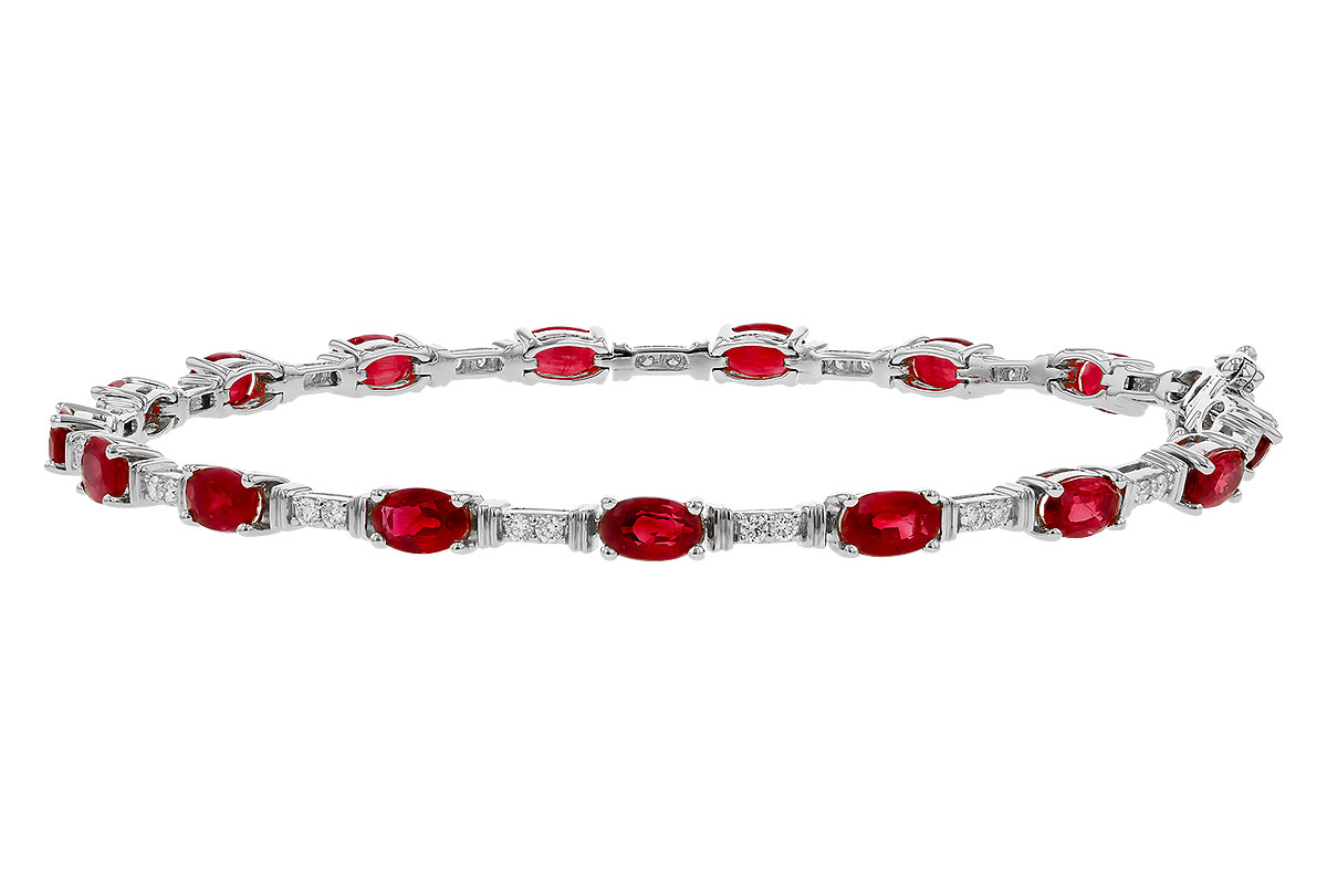 F293-57267: BRACELET 4.65 RUBY 4.97 TGW (7")