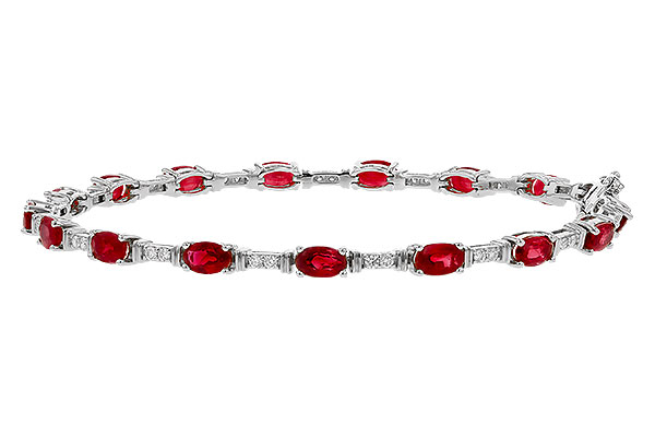 F293-57267: BRACELET 4.65 RUBY 4.97 TGW (7")