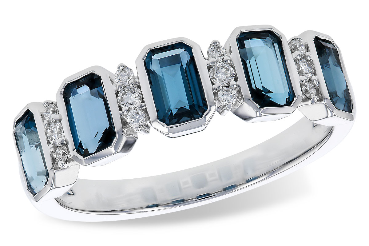 F293-58122: LDS RG 1.46 TW LONDON BLUE TOPAZ 1.58 TGW
