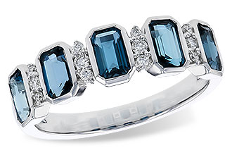 F293-58122: LDS RG 1.46 TW LONDON BLUE TOPAZ 1.58 TGW