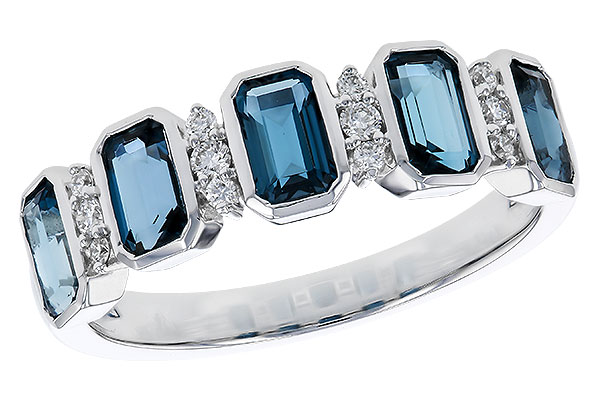 F293-58122: LDS RG 1.46 TW LONDON BLUE TOPAZ 1.58 TGW