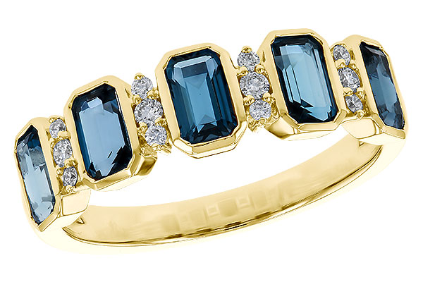 F293-58122: LDS RG 1.46 TW LONDON BLUE TOPAZ 1.58 TGW