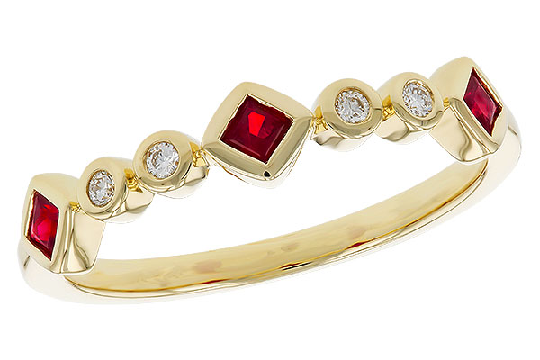 F293-59076: LDS WED RG .22 RUBY .27 TGW