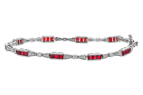 F293-60858: BRACELET 2.05 RUBY 2.70 TGW (7")