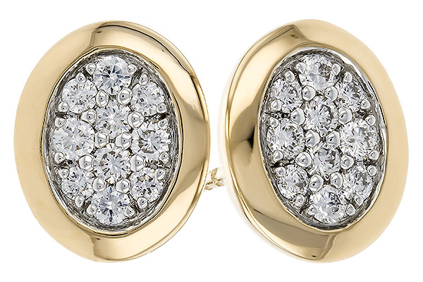 F293-61749: EARRINGS .39 TW