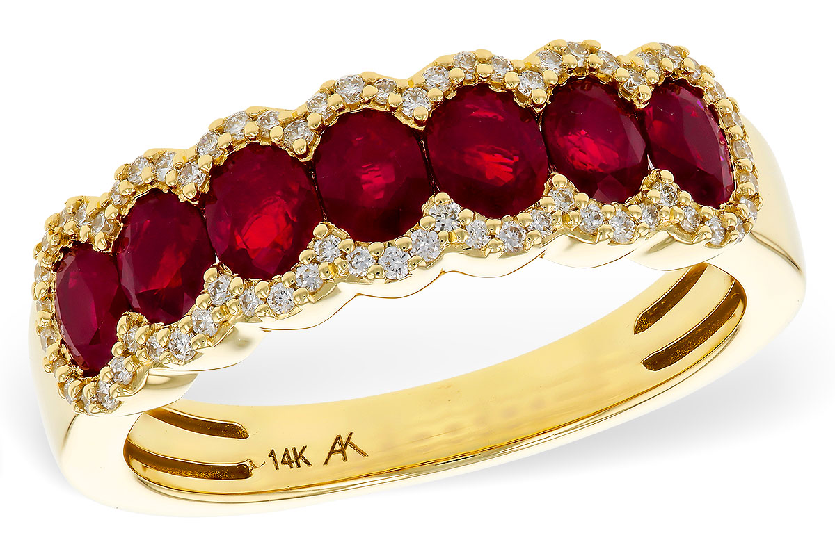 F293-62649: LDS WED RG 1.40 TW RUBY 1.57 TGW