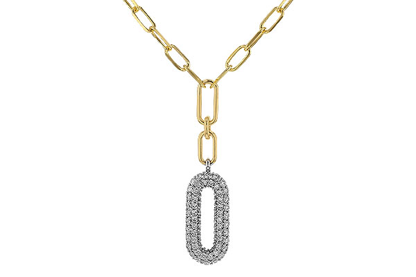 F293-62667: NECKLACE .96 TW (18")