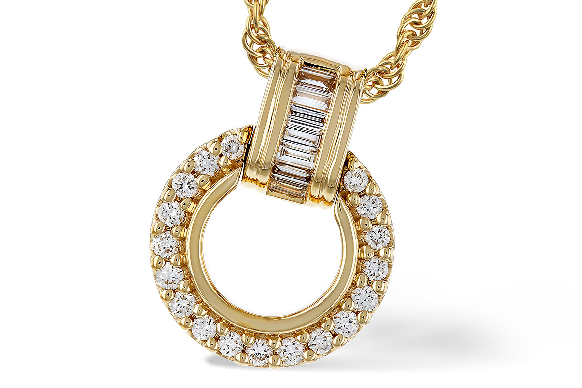 F293-63631: NECKLACE .12 BAG .33 TW