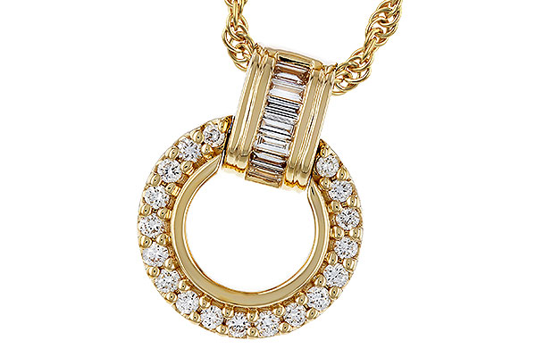 F293-63631: NECKLACE .12 BAG .33 TW
