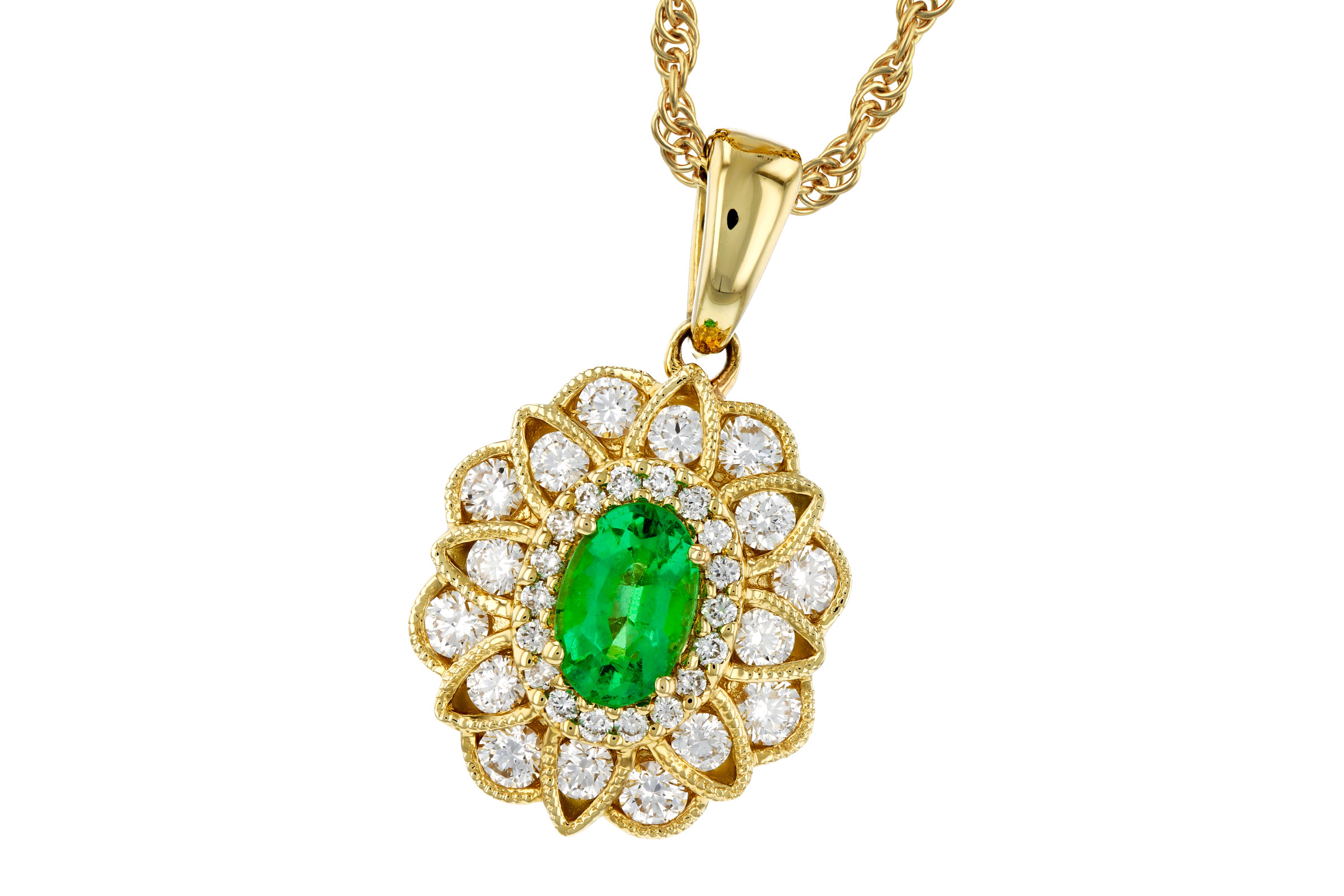 F294-47231: NECK .46 EMERALD .98 TGW (6X4 EMER)