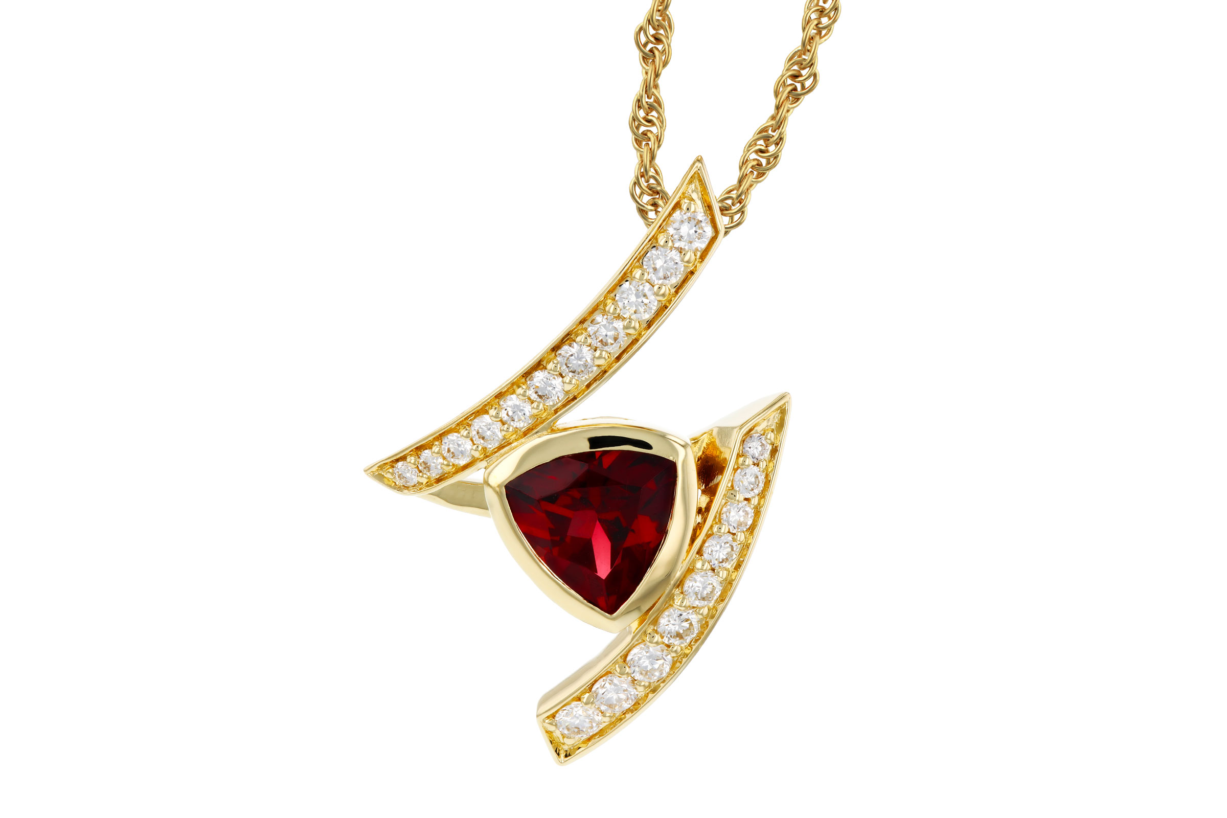 F294-49049: NECKLACE .84 GARNET 1.03 TGW (6MM GAR)
