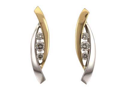 G019-08122: EARRINGS .27 TW